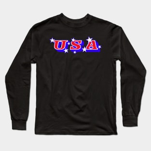 USA typographic design. Long Sleeve T-Shirt